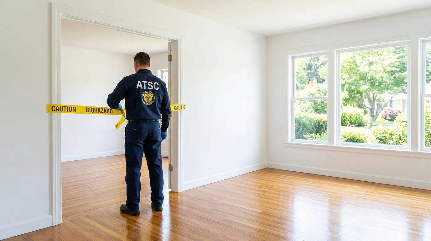 Certified biohazard cleanup crew performing Trauma Scene Cleanup in Bethlehem